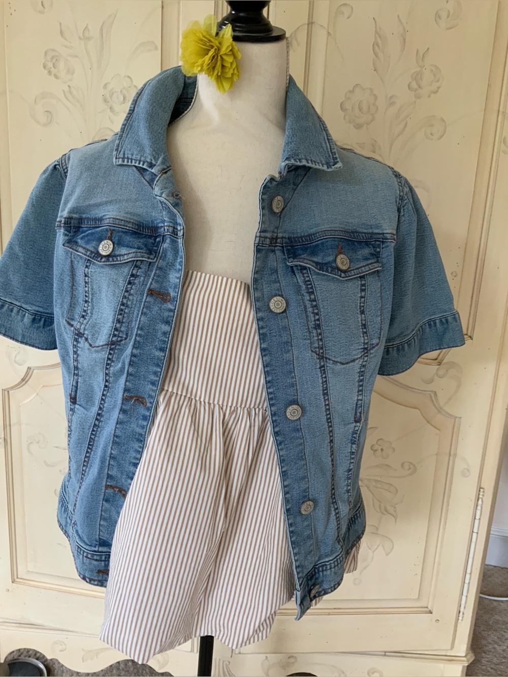 C Est. 1946 Light Blue Denim Short Sleeve Jacket